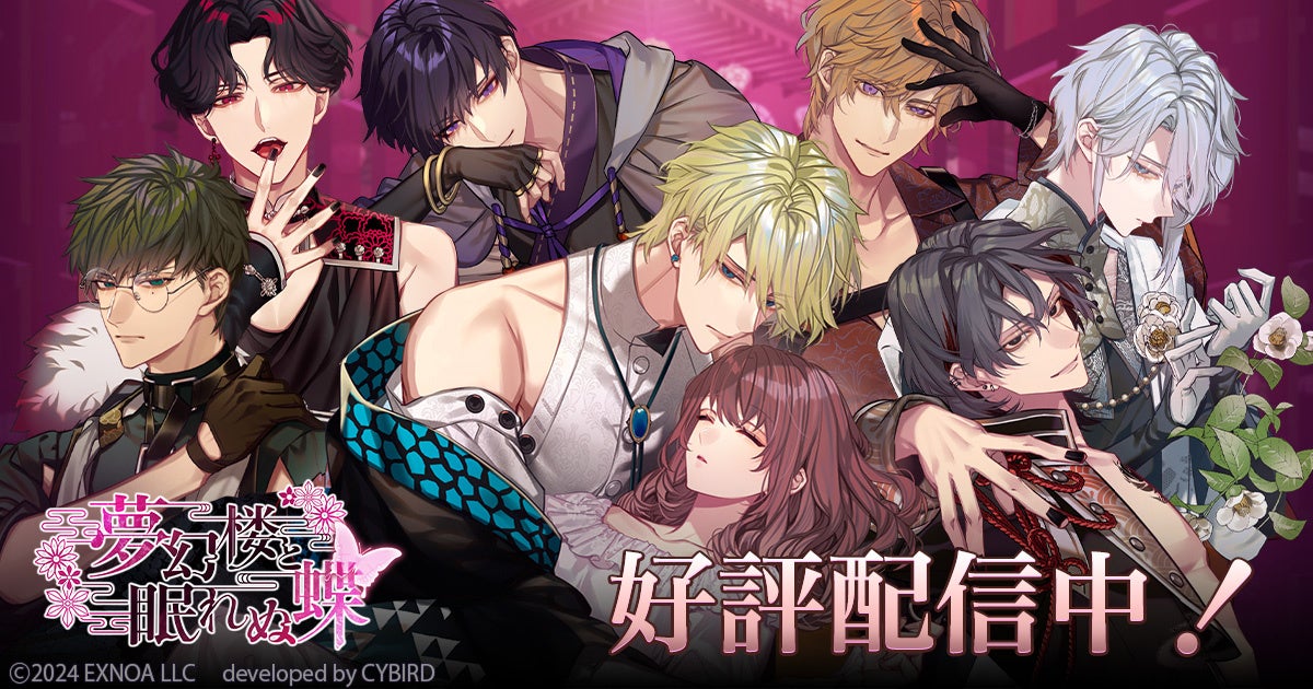 夢幻楼と眠れぬ蝶のキャラクター集合