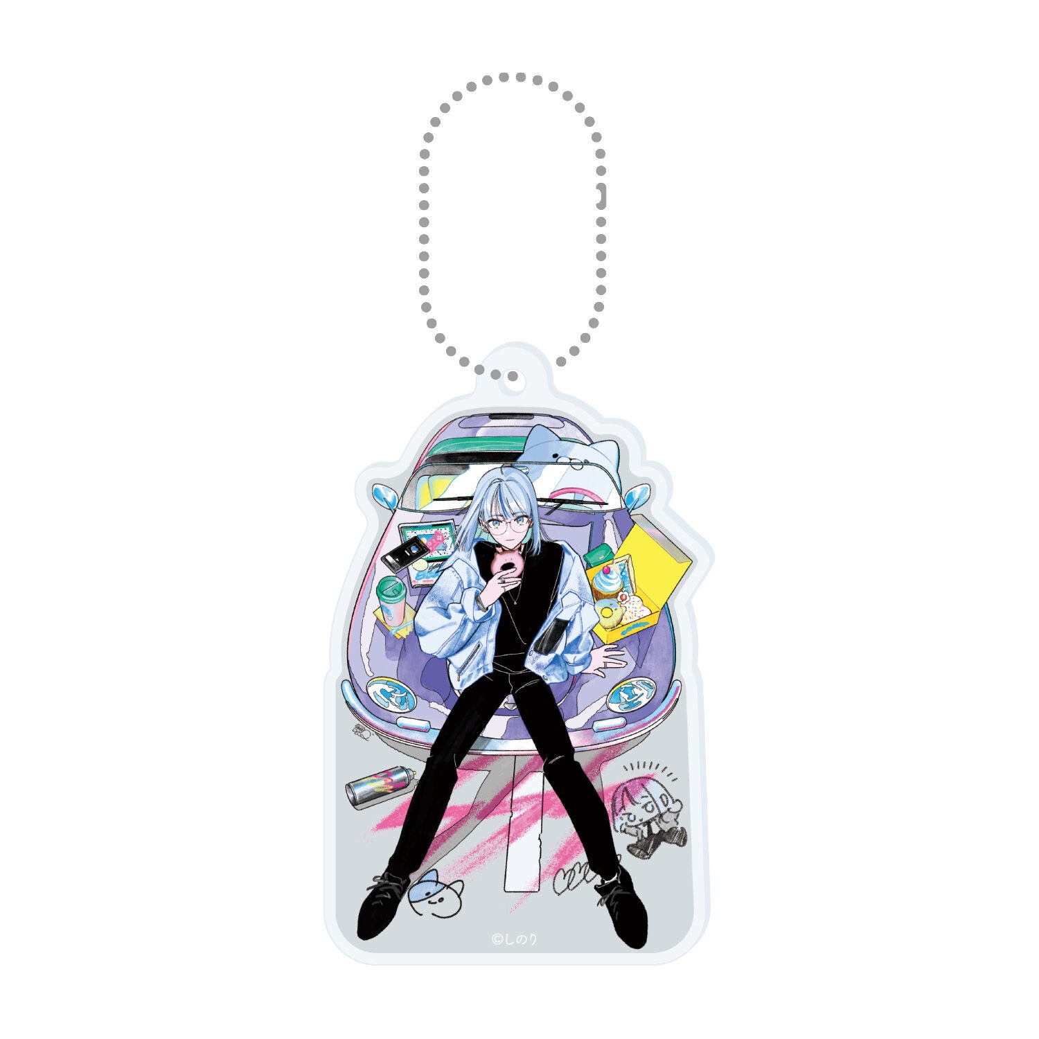 しのりのアクリルキーホルダー