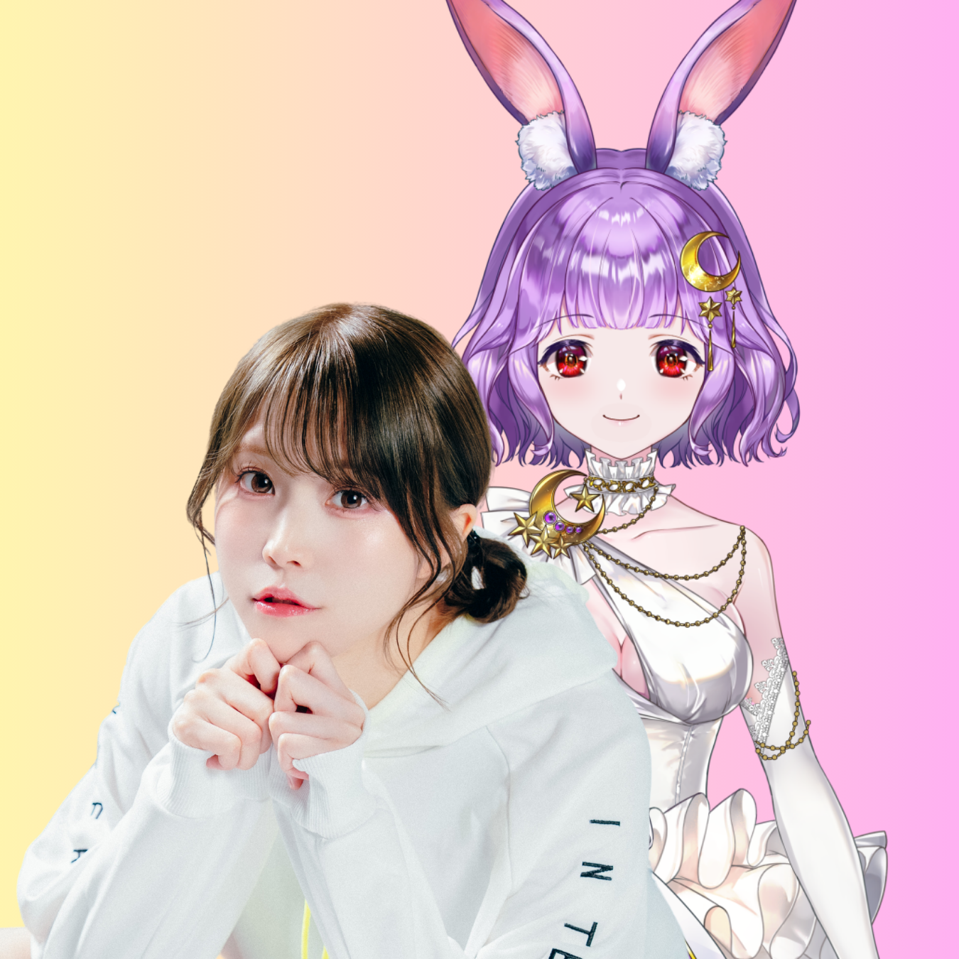 女性とキャラクターが並ぶスト6イベント紹介