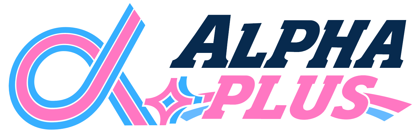 α＋のカラフルなロゴデザイン