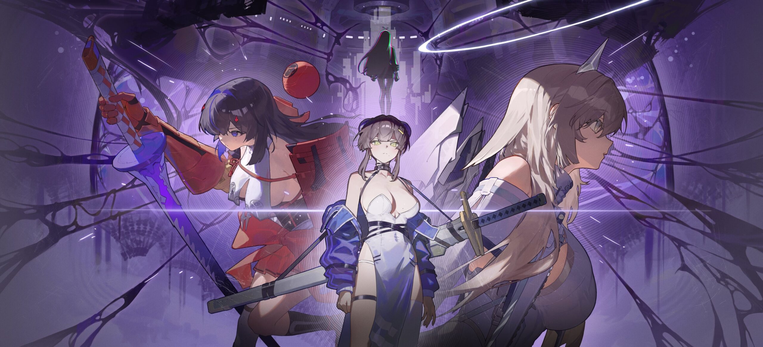 幻想的な雰囲気のVTuberキャラクター3人