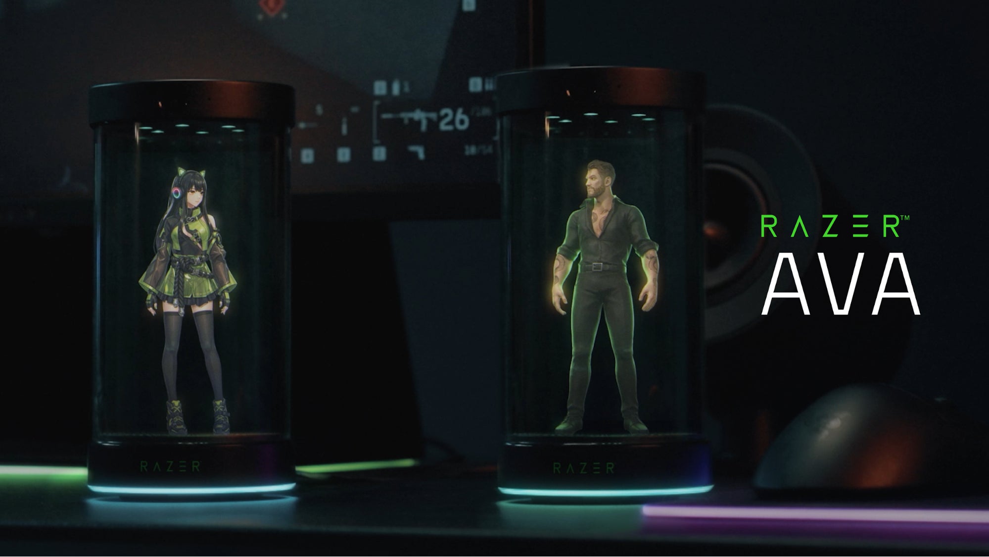 RazerのAIキャラクターが展示