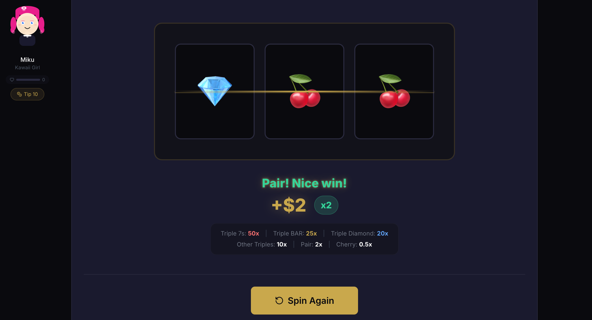 スロットゲームの当たりトップ