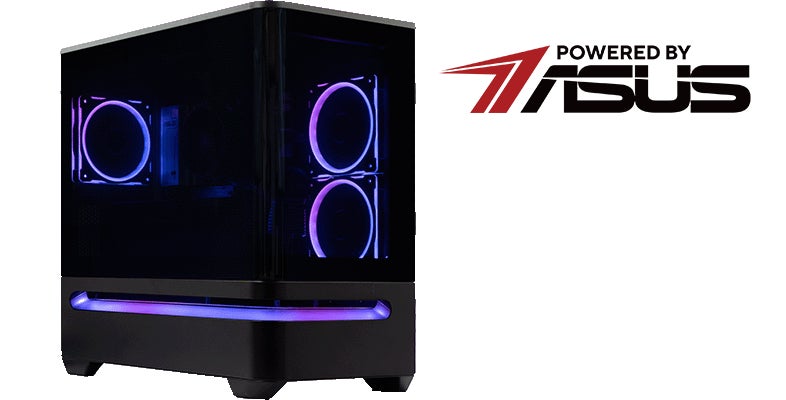 ASUSのロゴと最新ゲーミングPC