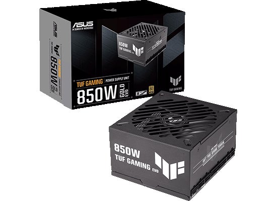 ASUS TUF GAMING 850W電源ユニットとパッケージ