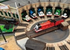 トーマスの模型とターンテーブル