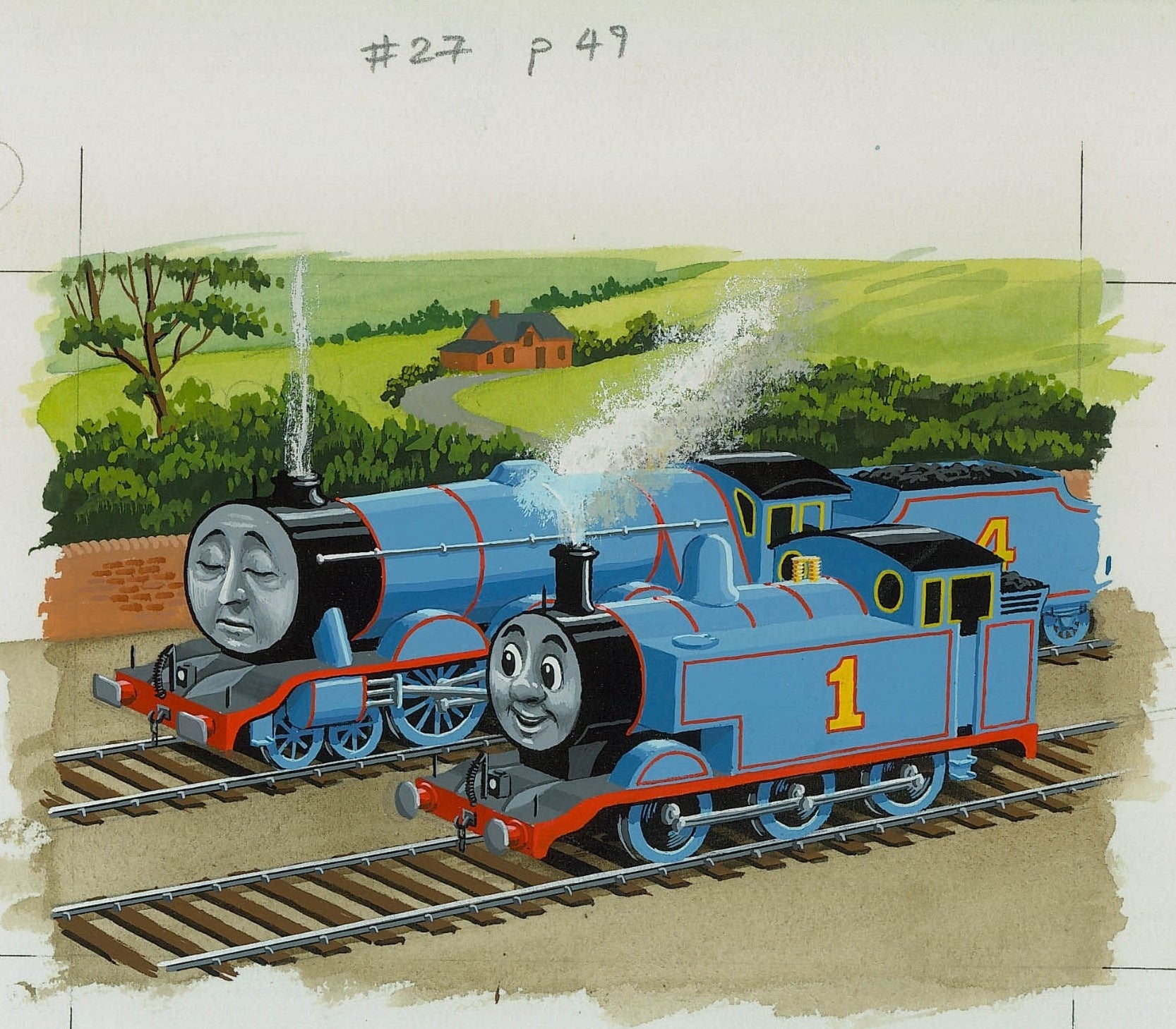 トーマスと機関車たちのイラスト