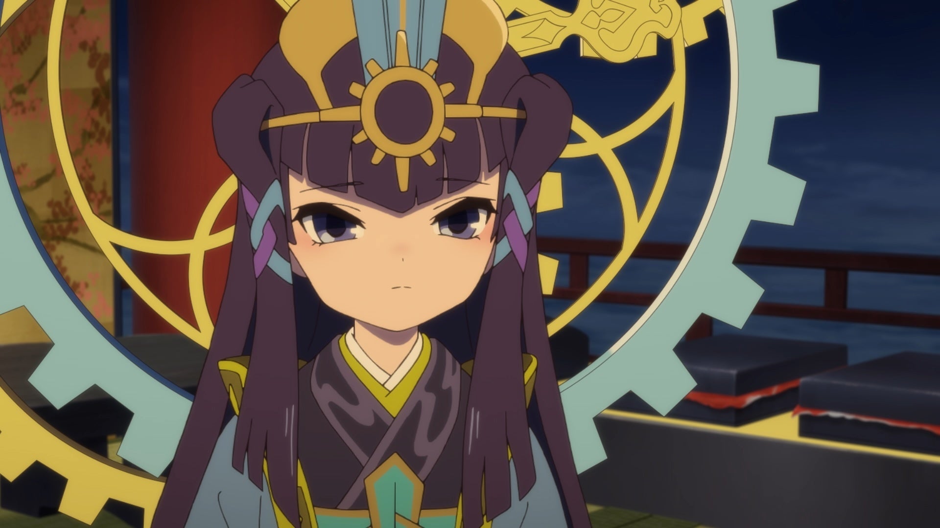 決意を秘めたサクナヒメのクローズアップ