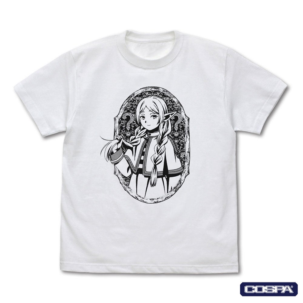フリーレンの三つ編みデザインTシャツ（白）
