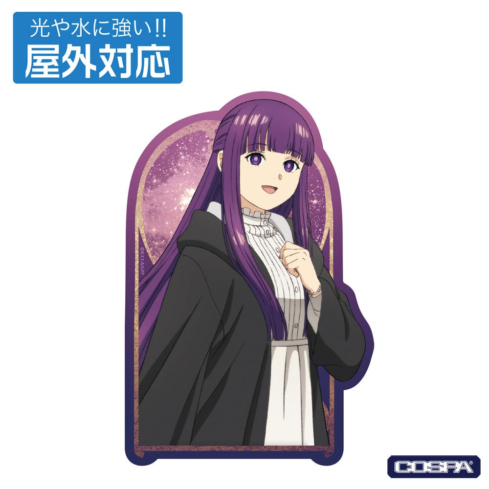 紫髪キャラクターデザインのステッカー