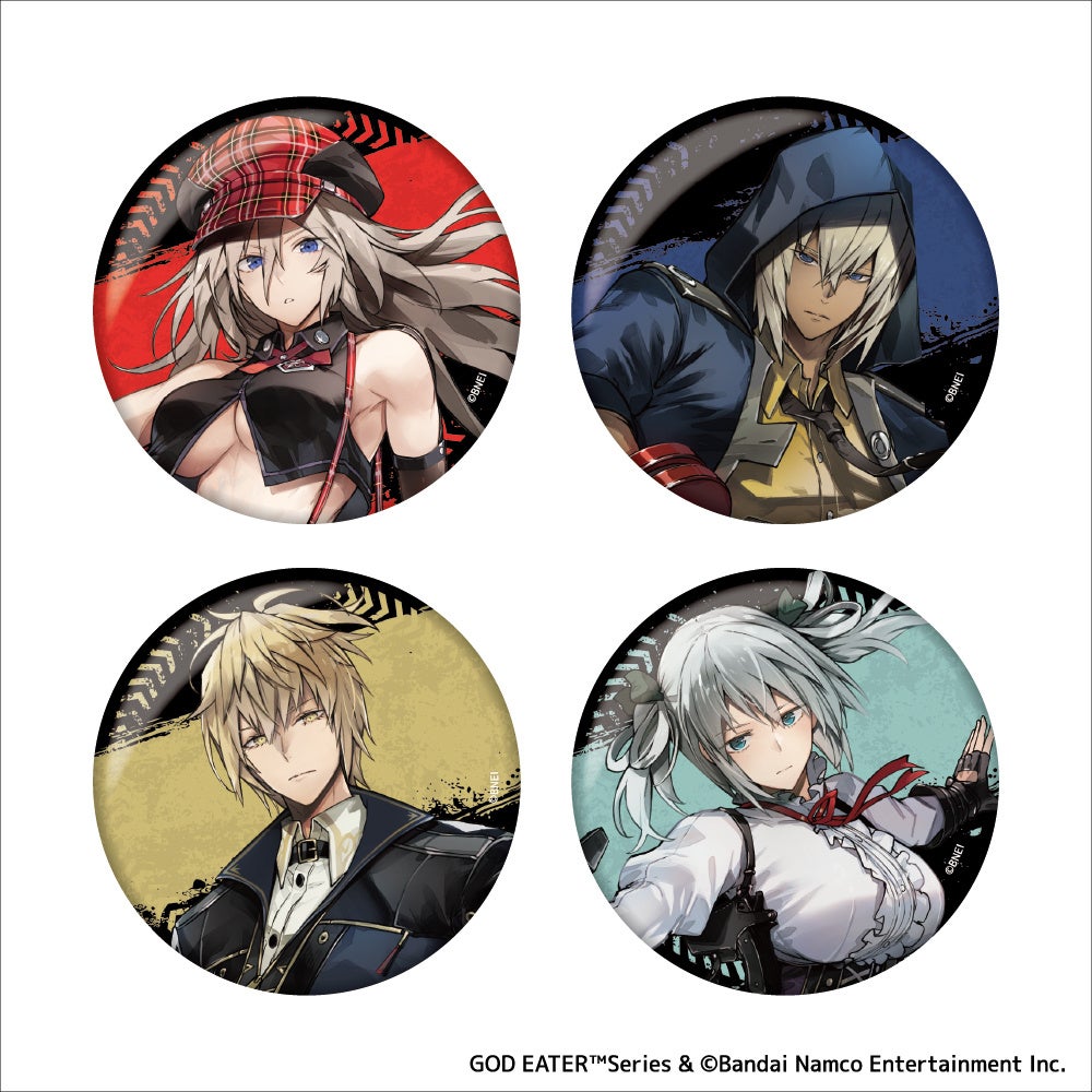 GOD EATERの缶バッジデザイン