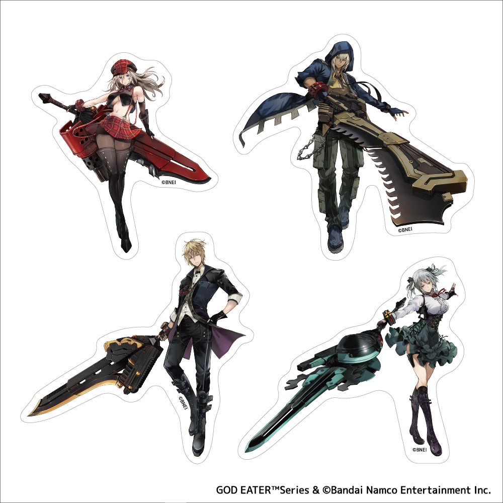 GOD EATERのキャラクターステッカー