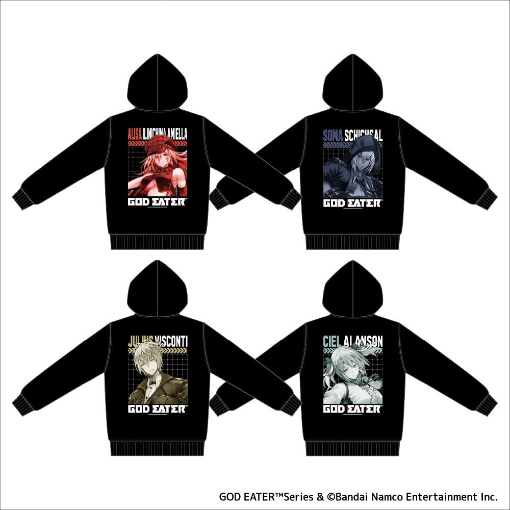 GOD EATERキャラパーカー展示