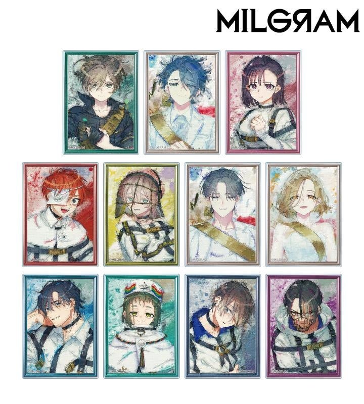 MILGRAMキャラクターのイラストカード集合