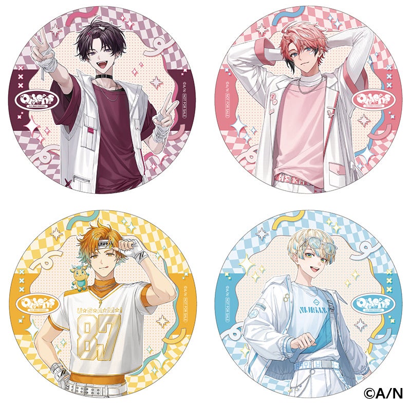 キャラクター缶バッジ4種