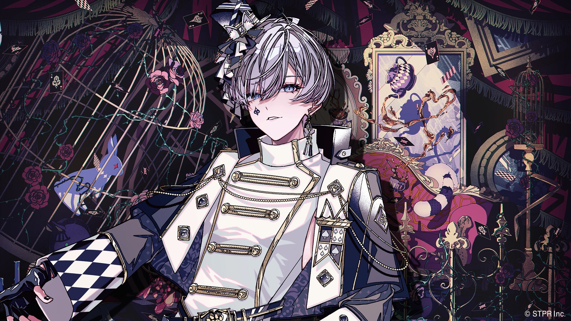 ファンタジー風の装飾を施したキャラクター