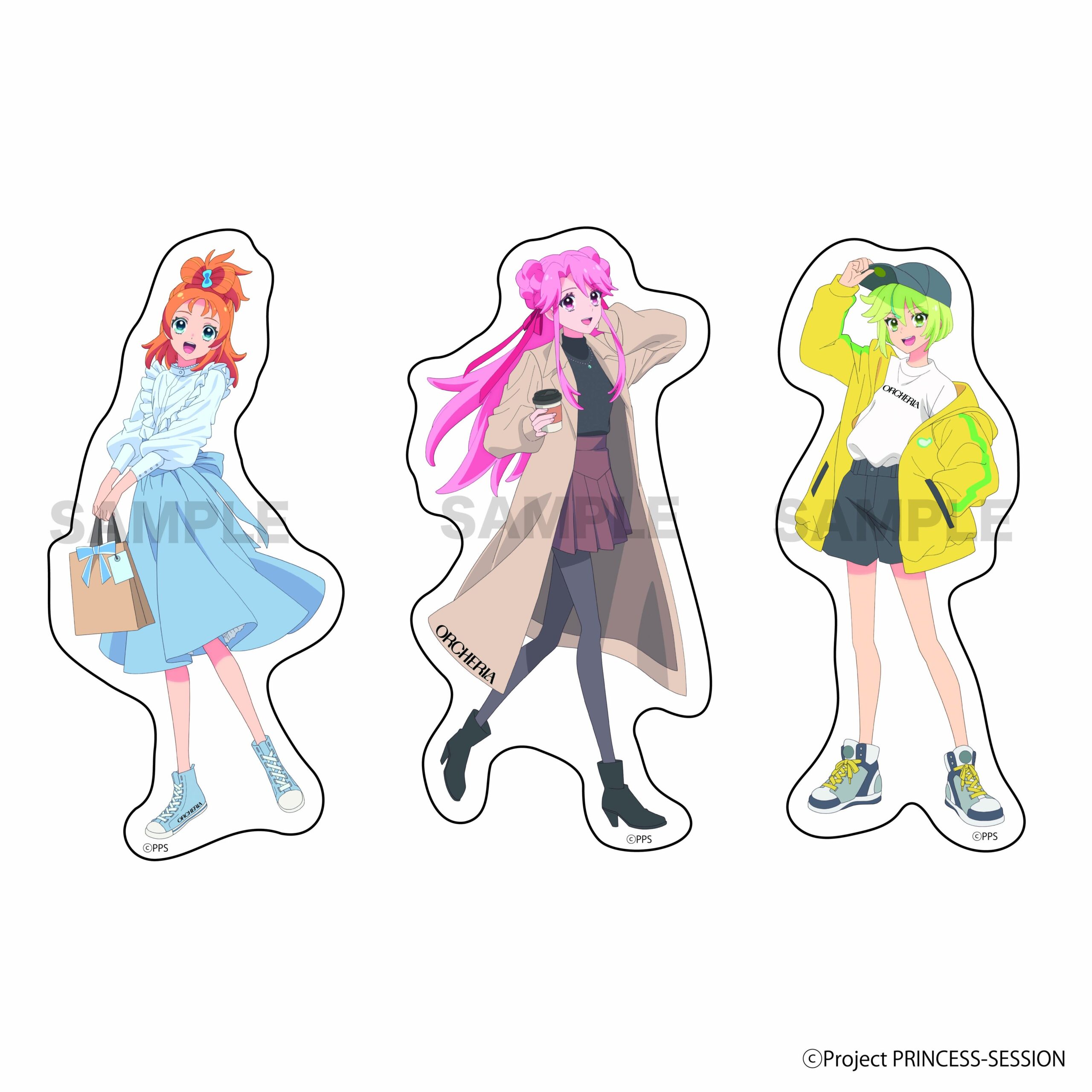 ダイカットステッカーセット3枚組