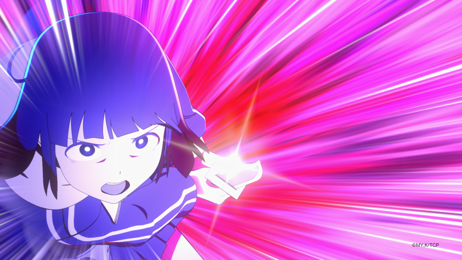 光を放つ少女の躍動感