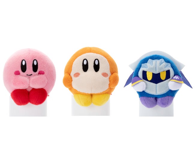 キャラクター顔の小型ぬいぐるみセット