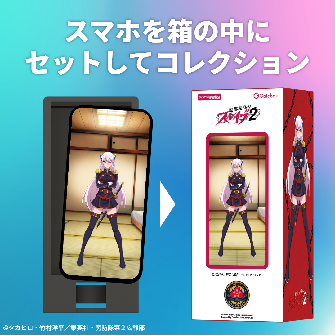 スマホをボックスにセットする例