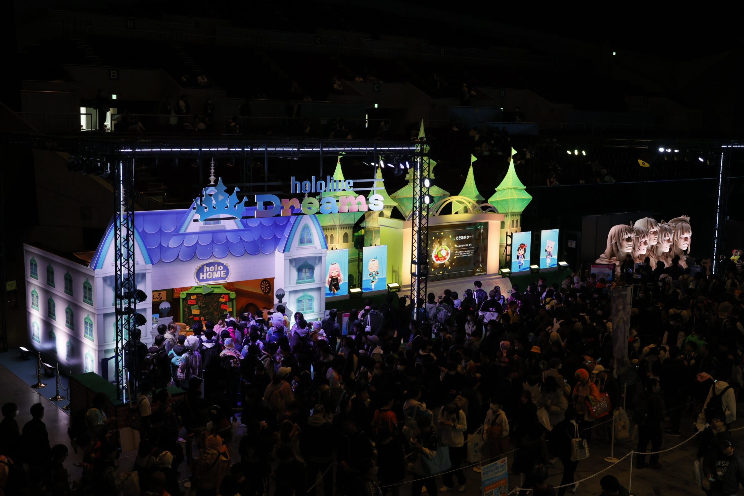 hololive Dreamsエリアの会場風景