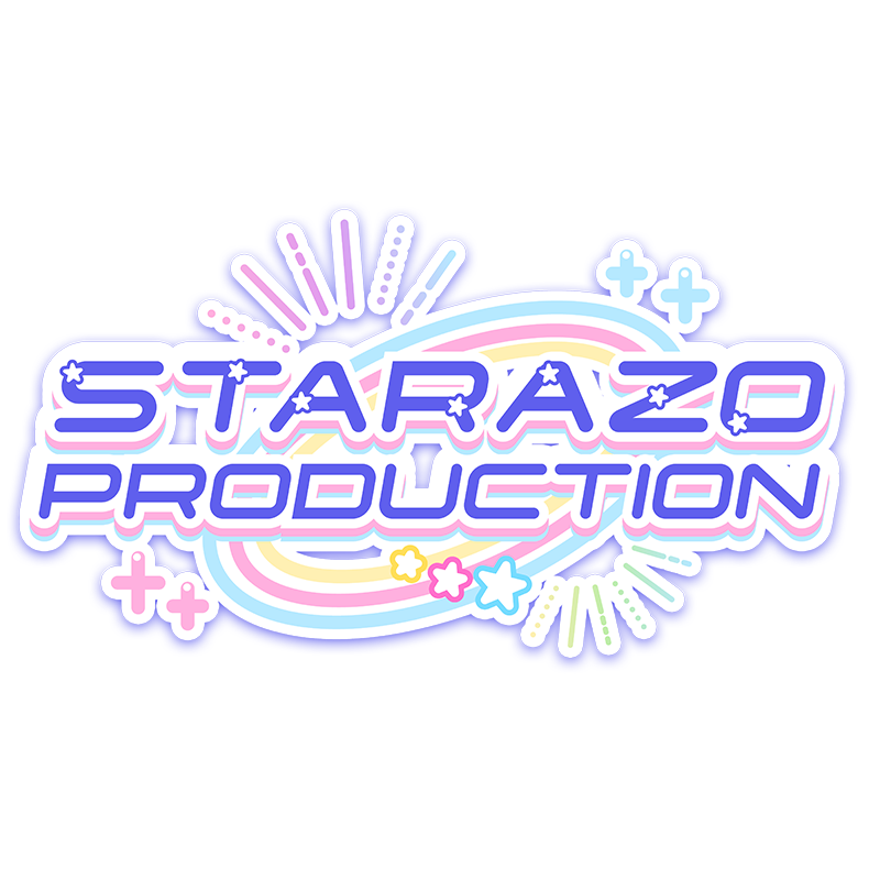STARAZO PRODUCTIONのカラフルロゴ