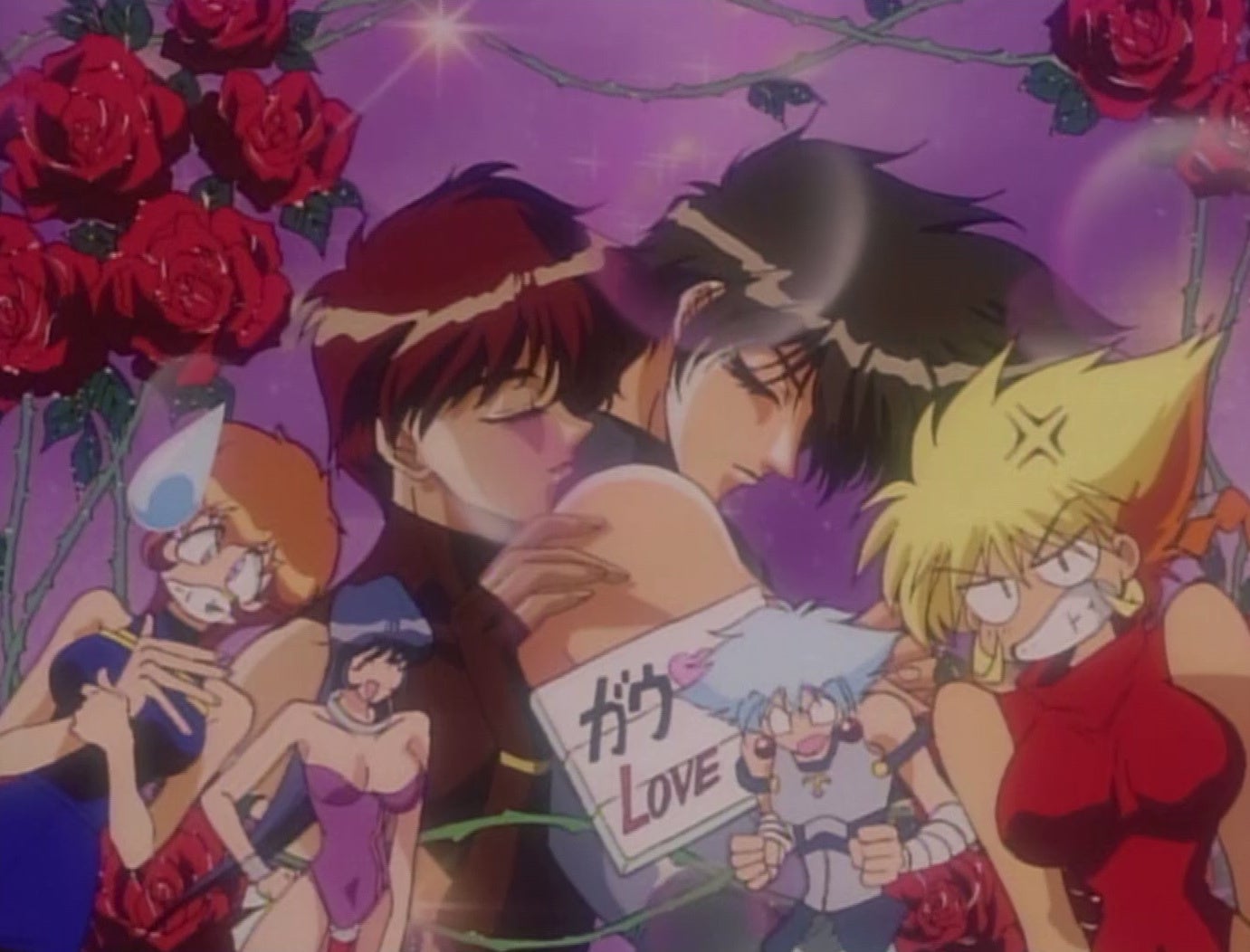 ロマンティックなシーンと影技キャラ