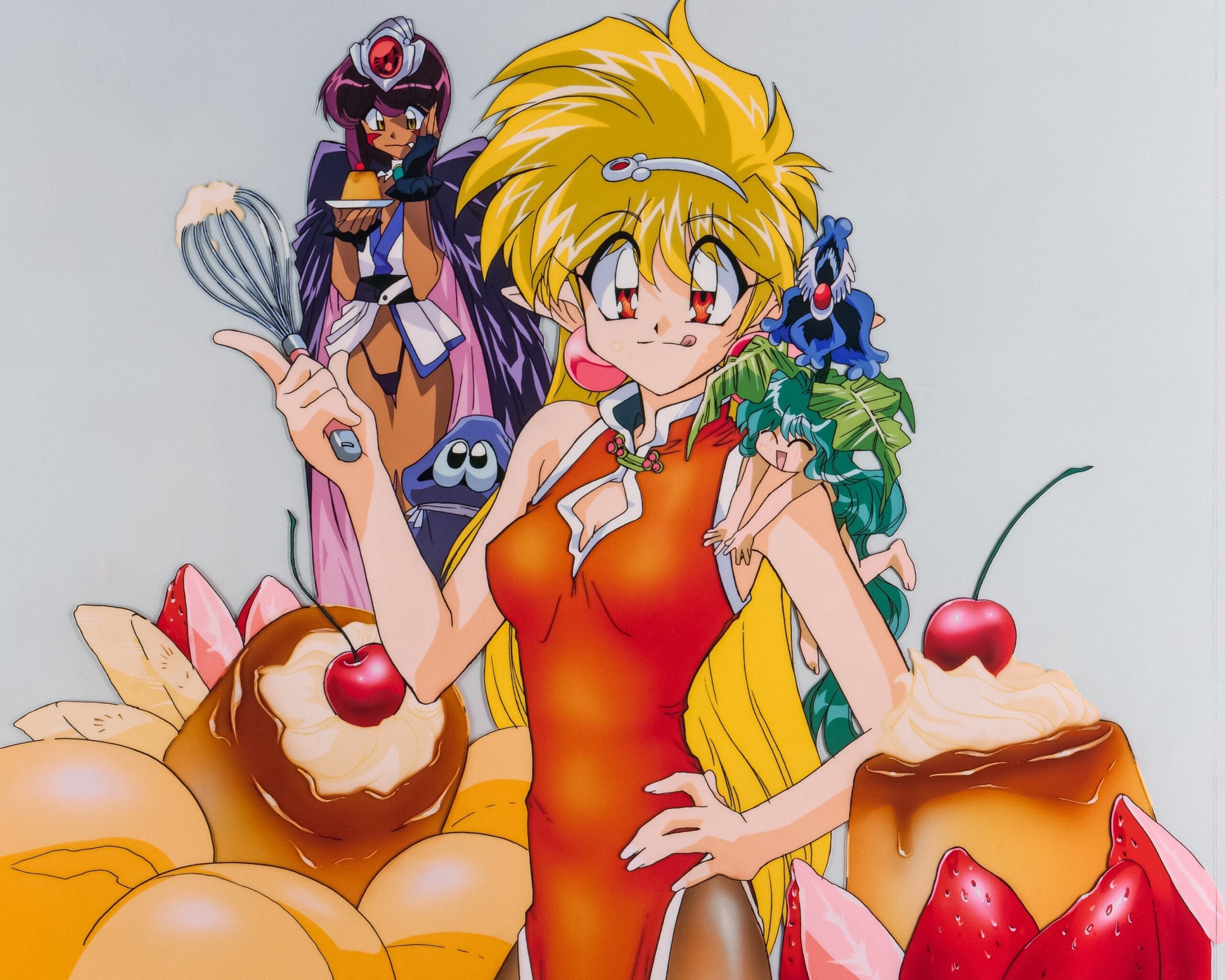 デザートと戯れる魔女キャラクター