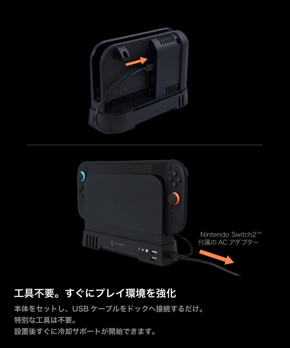 工具不要で接続可能なゲームドック