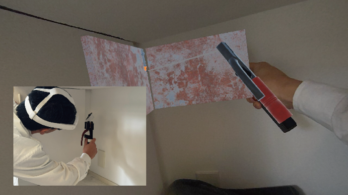VRヘッドセットを使った溶接練習
