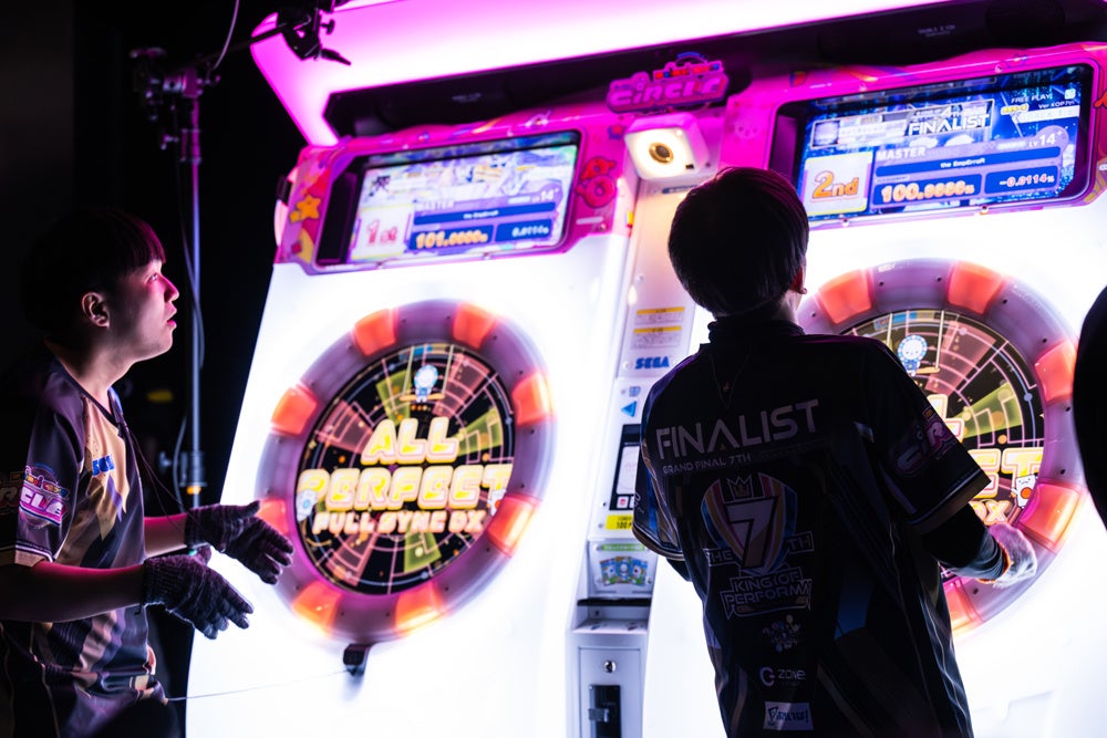 音ゲーの真剣なプレイ風景