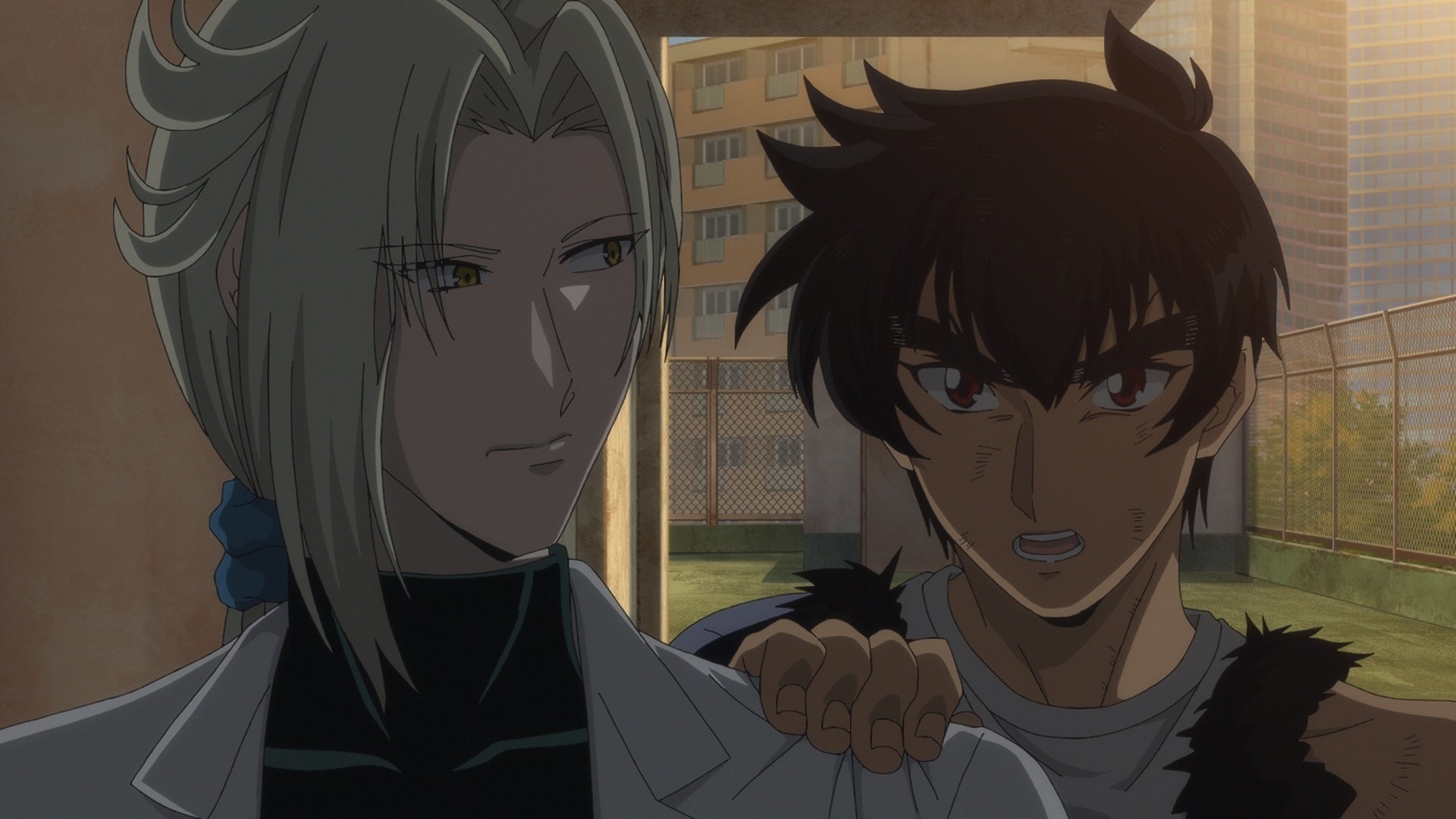 対峙する二人のキャラクター