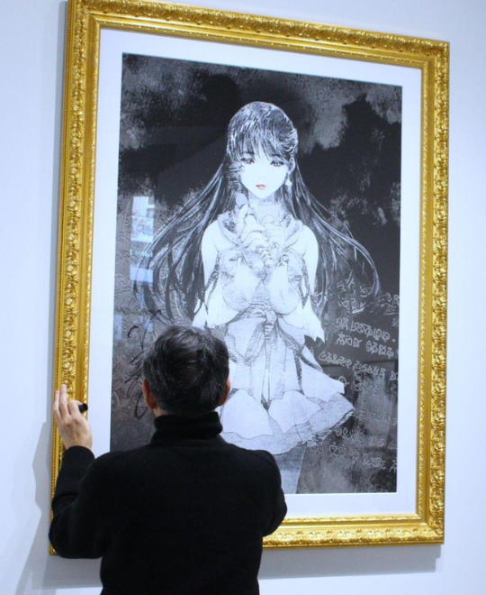 美樹本晴彦アート展示の様子