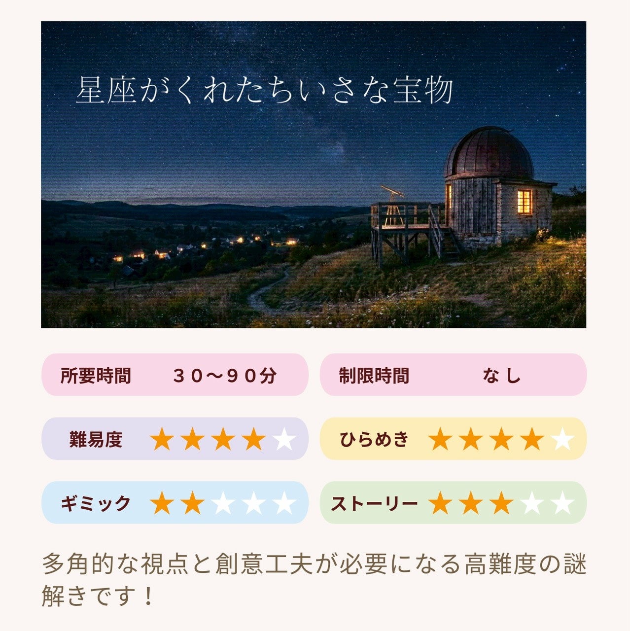 星座がくれた宝物の夜景と評価