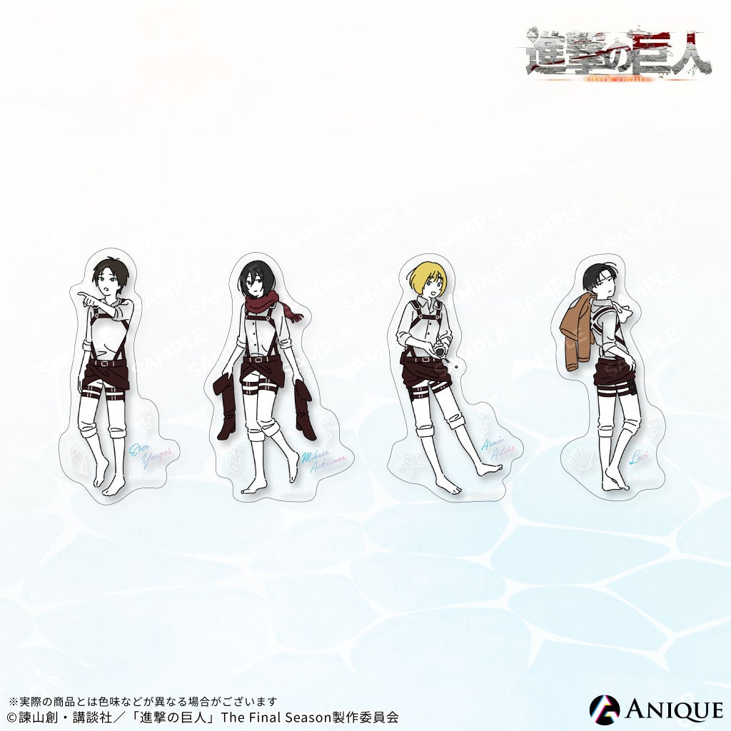 キャラ別のアクリルスタンド