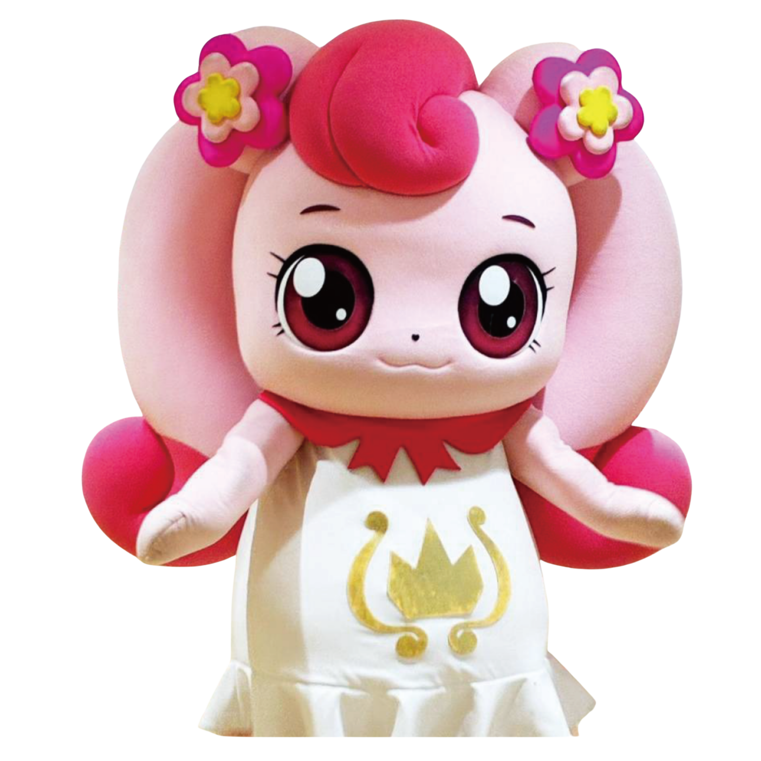 ピンクのティニピンのぬいぐるみキャラクター