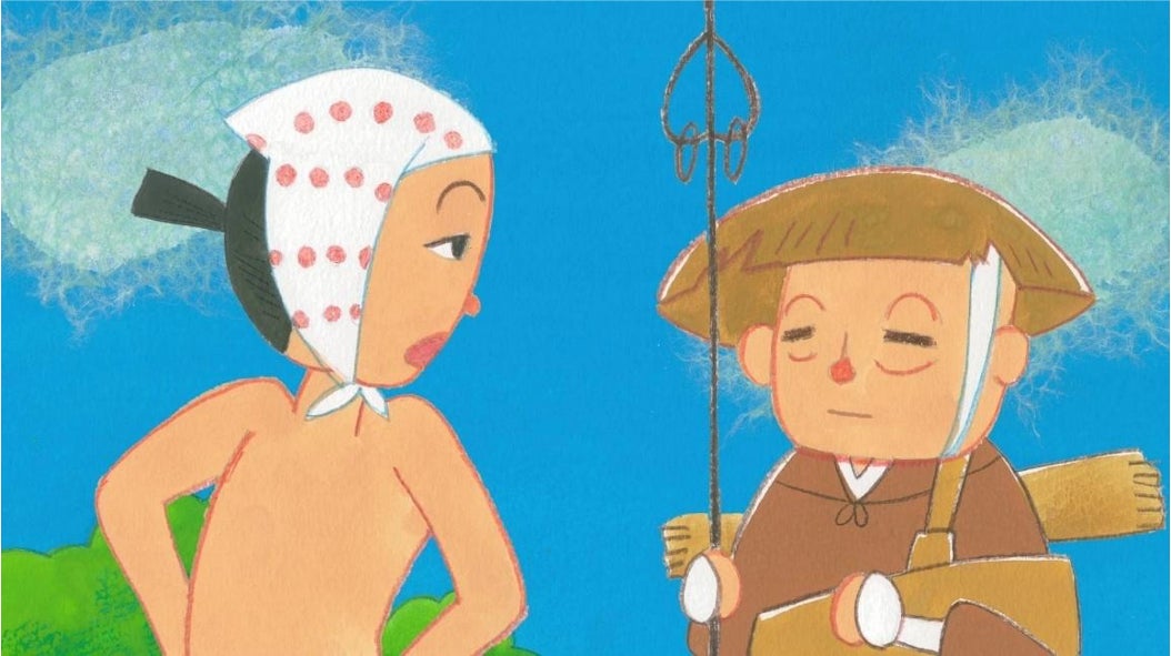 アニメのキャラクターが会話しているシーン