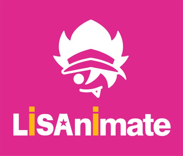 LiSAnimateのカラフルなロゴデザイン