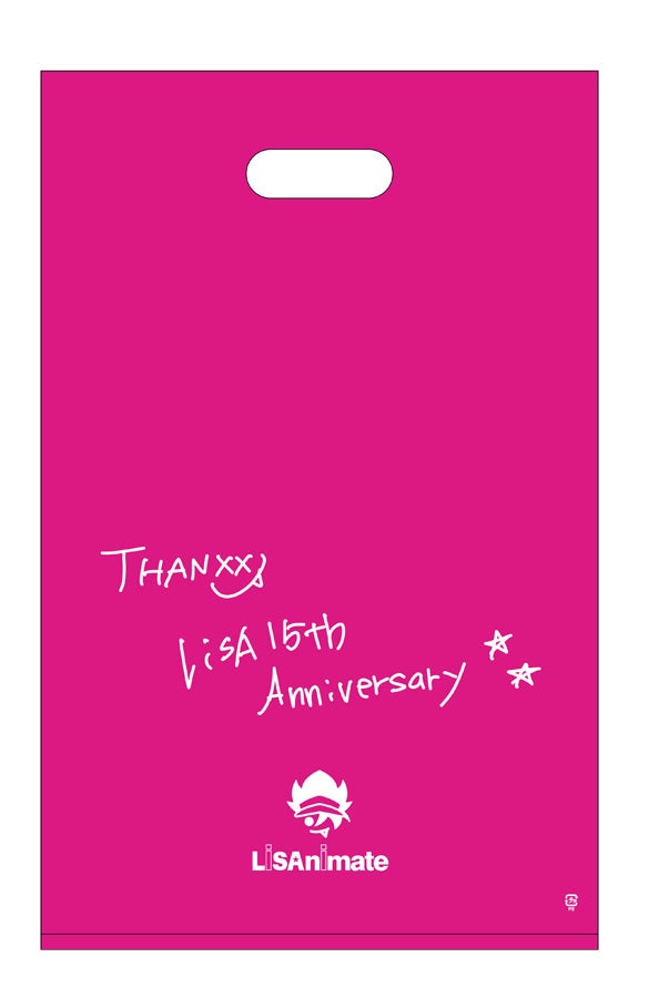 LiSA15周年を祝うアニバーサリーバッグデザイン