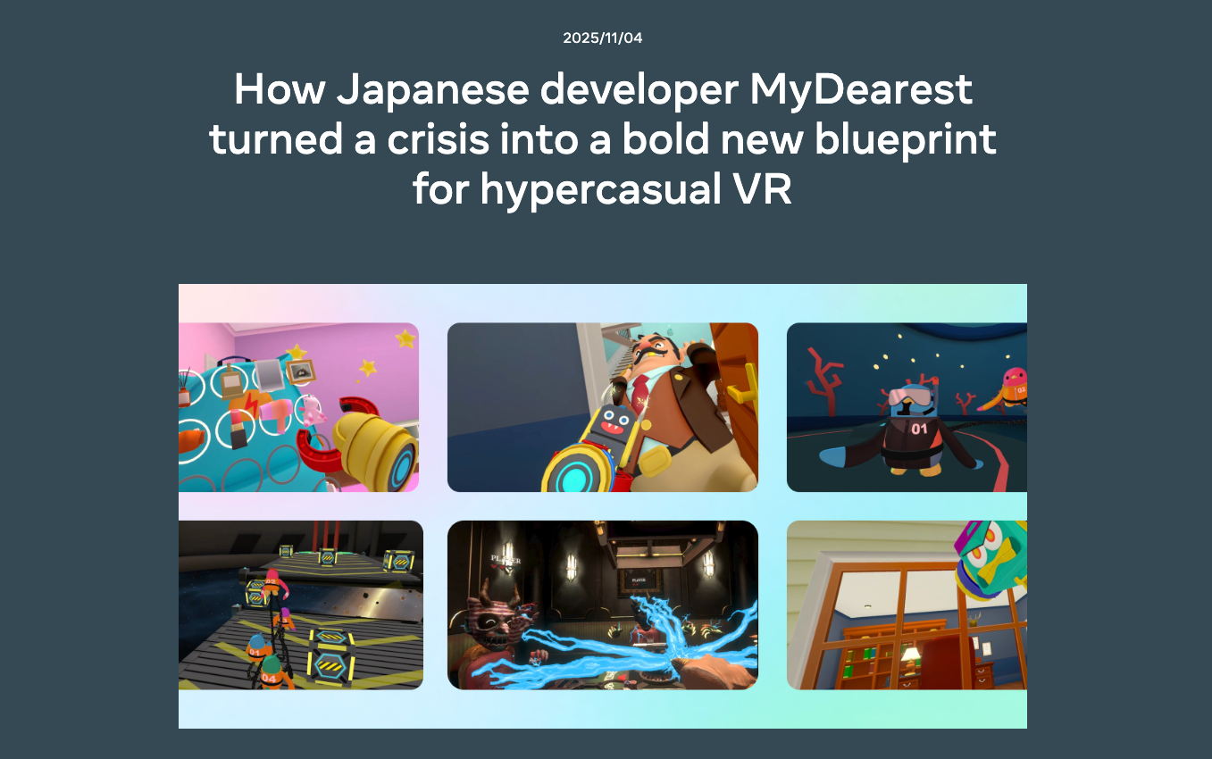 MyDearestの最新VRゲーム紹介