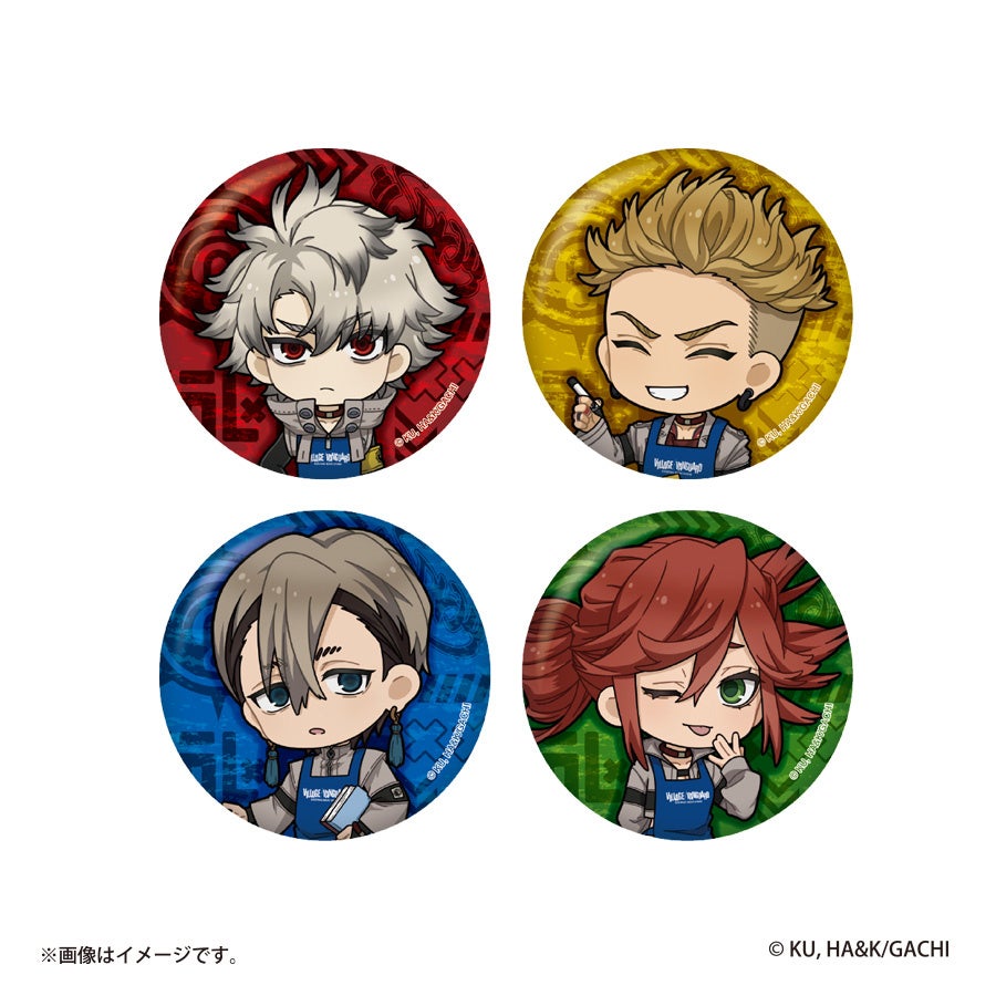 キャラクターの缶バッジセット