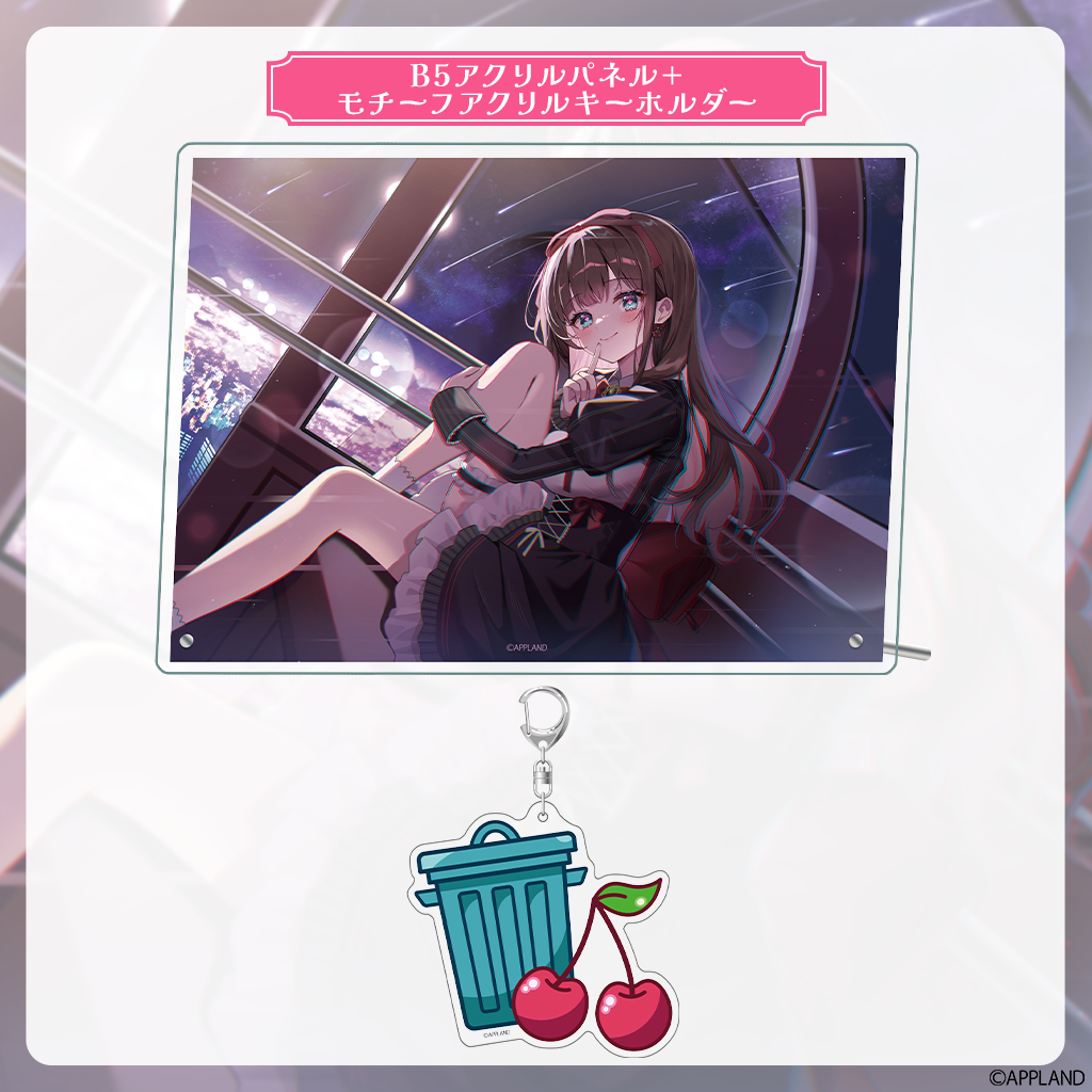 B5アクリルパネルとキーホルダー