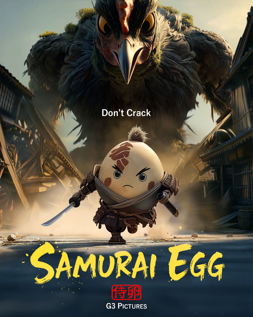 武士の卵が冒険するSamurai Eggポスター