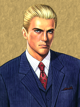 スーツ姿の金髪男性の挿絵
