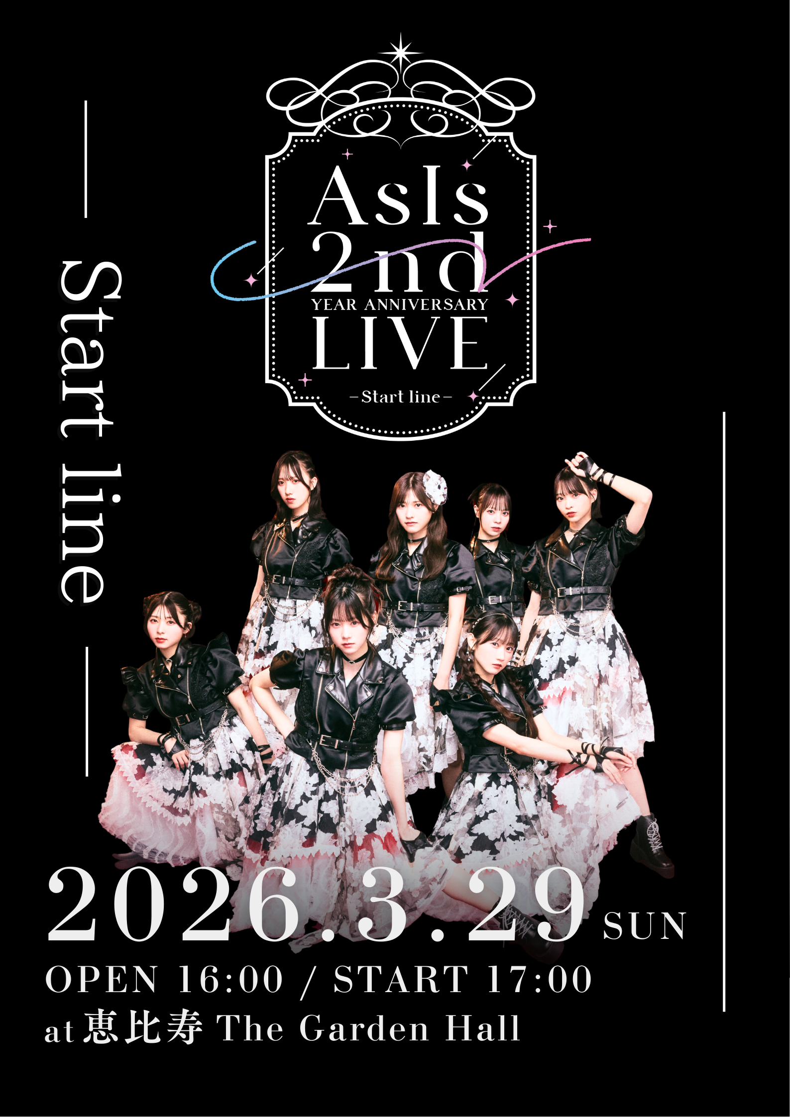 AsIs2周年ライブ告知ポスター