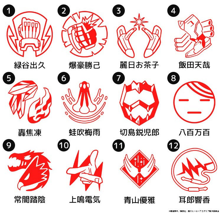 24種類のヒロアカエンブレム一覧