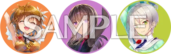 キャラクターのバッジデザイン