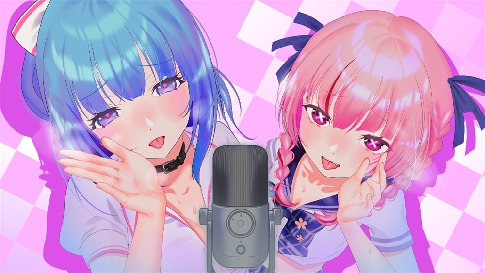 アニメキャラ2人のマイク収録体験