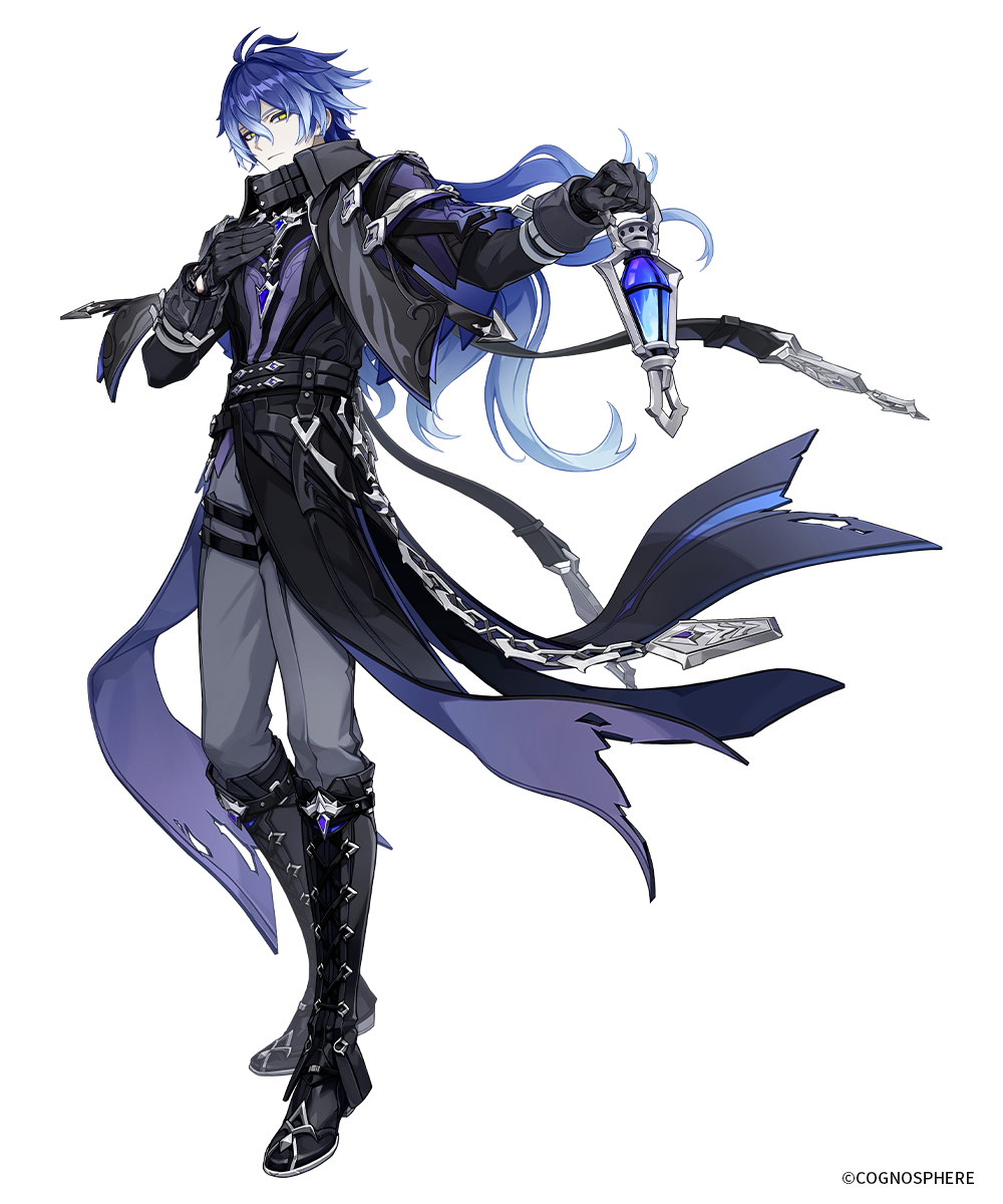 フリンズ光を持つ立ち姿