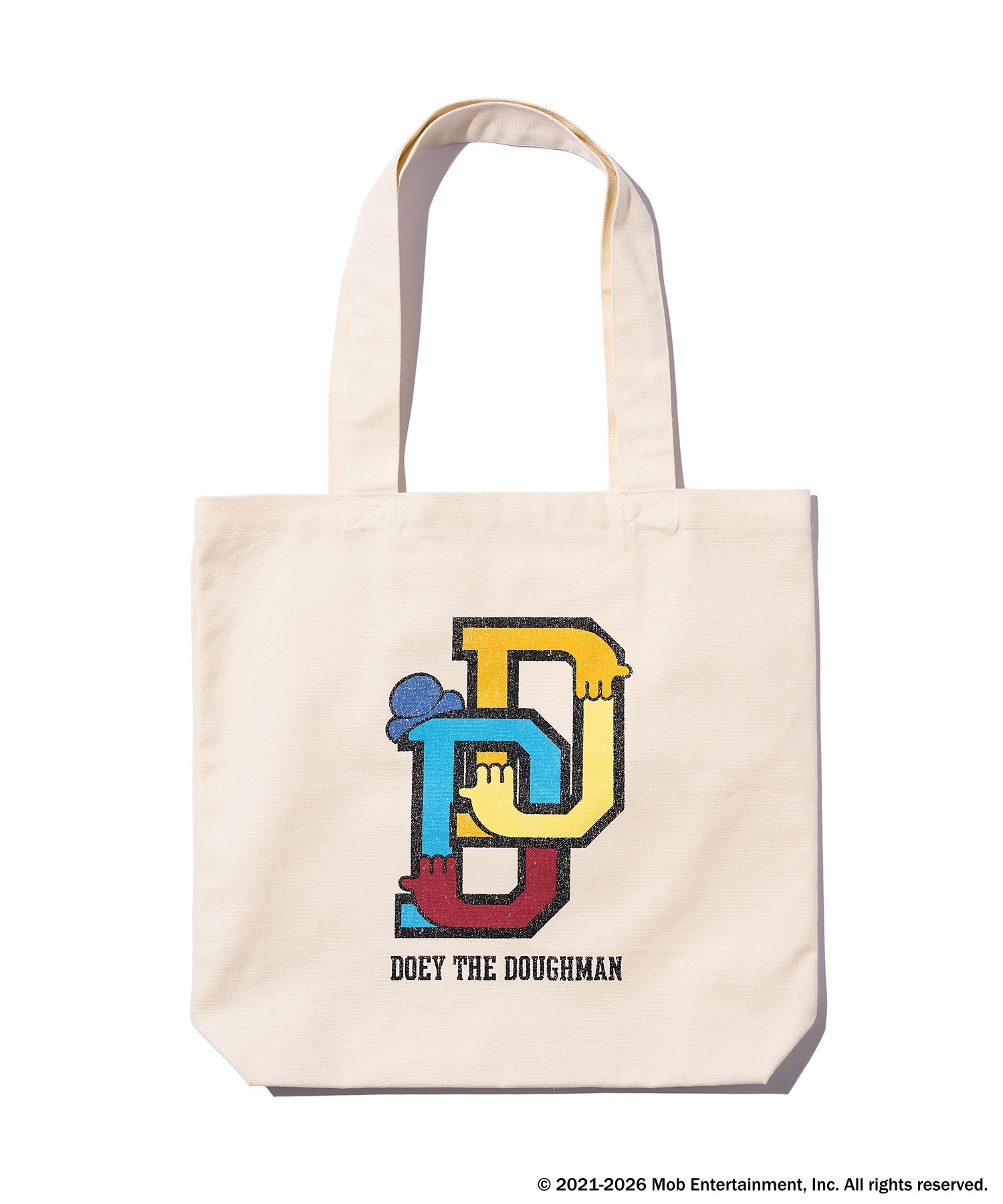 多色プリントのキャンバストートバッグ